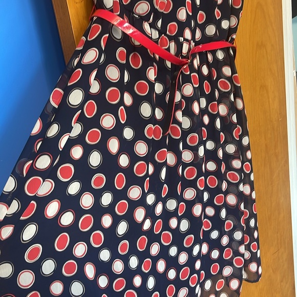 Dress Barn Polka Dot Dress Size 16 - Picture 2 of 5